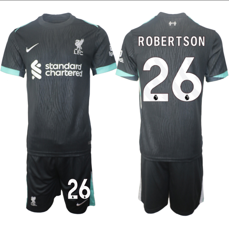 Men 2024-2025 Club Liverpool away Black #26 Soccer Jersey->manchester united jersey->Soccer Club Jersey